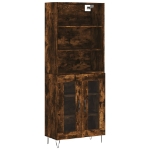 Credenza Rovere Fumo  69,5x34x180 cm in Legno Multistrato