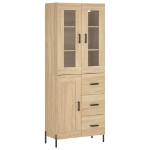 Credenza Rovere Sonoma 69,5x34x180 cm in Legno Multistrato