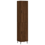 Credenza Rovere Marrone 34,5x34x180 cm in Legno Multistrato