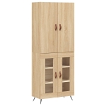 Credenza Rovere Sonoma 69,5x34x180 cm in Legno Multistrato