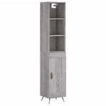 Credenza Grigio Sonoma 34,5x34x180 cm in Legno Multistrato