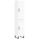 Credenza Bianca 34,5x34x180 cm in Legno Multistrato