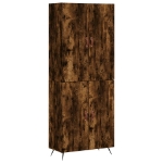 Credenza Rovere Fumo  69,5x34x180 cm in Legno Multistrato