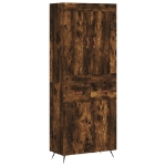Credenza Rovere Fumo  69,5x34x180 cm in Legno Multistrato