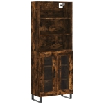 Credenza Rovere Fumo  69,5x34x180 cm in Legno Multistrato