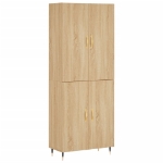Credenza Rovere Sonoma 69,5x34x180 cm in Legno Multistrato