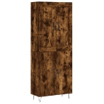 Credenza Rovere Fumo  69,5x34x180 cm in Legno Multistrato
