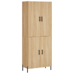 Credenza Rovere Sonoma 69,5x34x180 cm in Legno Multistrato