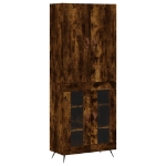 Credenza Rovere Fumo  69,5x34x180 cm in Legno Multistrato