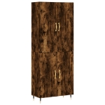 Credenza Rovere Fumo  69,5x34x180 cm in Legno Multistrato