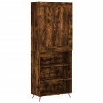 Credenza Rovere Fumo  69,5x34x180 cm in Legno Multistrato