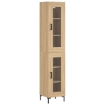 Credenza Rovere Sonoma 34,5x34x180 cm in Legno Multistrato