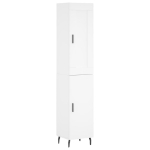 Credenza Bianca 34,5x34x180 cm in Legno Multistrato