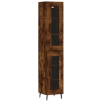 Credenza Rovere Fumo 34,5x34x180 cm in Legno Multistrato
