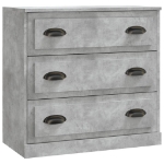 Credenza Grigio Cemento 70x35,5x67,5 cm in Legno Multistrato