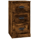 Credenza Rovere Fumo 36x35,5x67,5 cm in Legno Multistrato