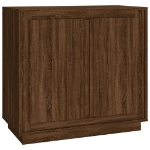 Credenza Rovere Marrone 80x34x75 cm in Legno Multistrato