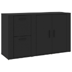 Credenza Nera 100x33x59,5 cm in Legno Multistrato