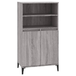 Credenza Grigio Sonoma 60x36x110 cm in Legno Multistrato