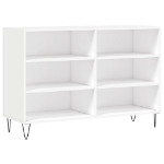 Credenza Bianca 103,5x35x70 cm in Legno Multistrato