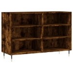 Credenza Rovere Fumo 103,5x35x70 cm in Legno Multistrato