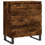 Credenza Rovere Fumo 60x35x70 cm in Legno Multistrato