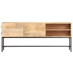 Credenza 145x30x60 cm in Legno Massello di Mango