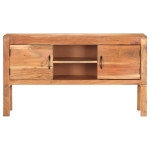 Credenza 116x30x66 cm in Legno Massello di Acacia