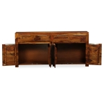 Credenza in Legno Massello di Sheesham 160x35x75 cm