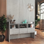 Credenza Grigio Cemento 105x30x70 cm in Truciolato