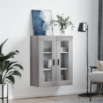 Mobile a Parete Grigio Sonoma 69,5x34x90 cm