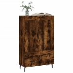 Credenza Rovere Fumo 69,5x31x115 cm in Legno Multistrato