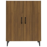 Credenza Rovere Marrone 70x34x90 cm in Legno Multistrato