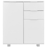 Credenza con Finitura Lucida Bianca 71x35x80 cm in Truciolato