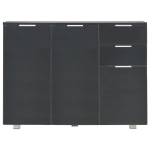 Credenza Nero Lucido 107x35x80,5 cm