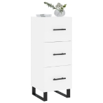 Credenza Bianca 34,5x34x90 cm in Legno Multistrato