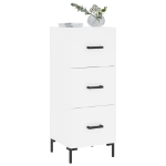 Credenza Bianca 34,5x34x90 cm in Legno Multistrato