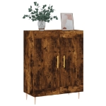 Credenza Rovere Fumo 69,5x34x90 cm in Legno Multistrato