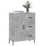 Credenza Grigio Cemento 69,5x34x90 cm in Legno Multistrato