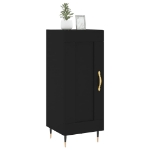 Credenza Nero 34,5x34x90 cm in Legno Multistrato