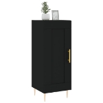 Credenza Nero 34,5x34x90 cm in Legno Multistrato