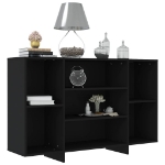 Credenza Nera 120x30x75 cm in Truciolato