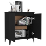 Credenza Nera 60x35x70 cm in Truciolato