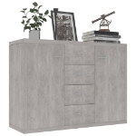 Credenza Grigio Cemento 88x30x65 cm in Truciolato