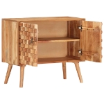 Credenza 75x35x65 cm in Legno Massello di Acacia