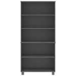 Credenza HAMAR in Legno Massello di Pino Grigio Scuro