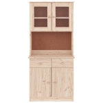 Credenza ALTA 77x35x165 cm in Legno Massello di Pino