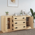 Credenze 3 pz Rovere Sonoma in Legno Multistrato