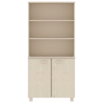 Credenza HAMAR in Legno Massello di Pino Marrone