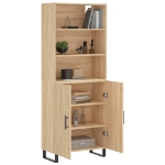 Credenza Rovere Sonoma 69,5x34x180 cm in Legno Multistrato